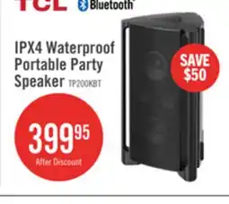 The Brick TCL TP200K 220W IPX4 Waterproof Portable Party Speaker (TP200K) offer