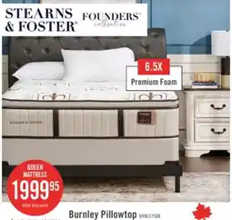 The Brick Stearns & Foster Burnley Luxury Pillowtop Medium Queen Mattress offer
