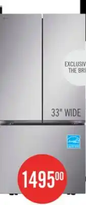 The Brick LG 33 25 Cu. Ft. Smart French-Door Refrigerator - Stainless Steel - LF25S6000S offer