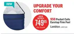 The Brick Sealy Posturepedic 950 Series Lambton Eurotop Firm Queen Mattress offer