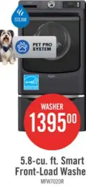 The Brick Maytag 5.8 Cu. Ft. Pet Pro Smart Front-Load Washer - White - MFW7020RW offer