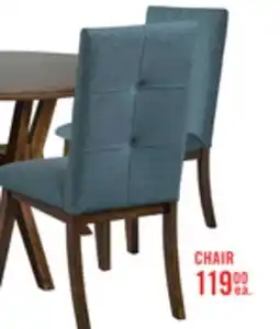 The Brick Chelsea Dining Chair with Linen-Look Fabric - Aqua Blue offer