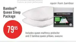 The Brick Masterguard Bamboo Queen Mattress Protector with 2 Queen Pillows offer