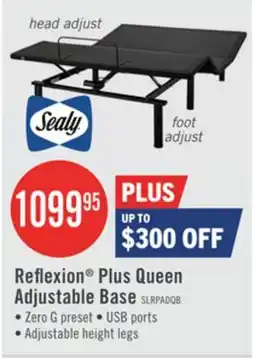 The Brick Sealy Reflexion Plus Lifestyle Base - Queen offer