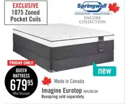 The Brick Springwall Encore Imagine Eurotop Plush Queen Mattress offer