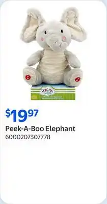 Walmart Peek-A-Boo Elephant offer