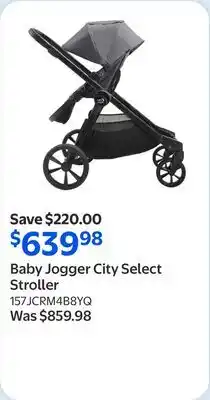 Walmart Baby Jogger City Select Stroller offer