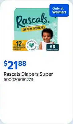 Walmart Rascals Diapers Super offer