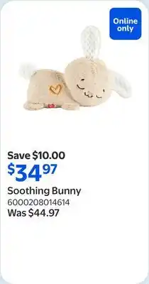 Walmart Soothing Bunny offer