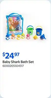 Walmart Baby Shark Bath Set offer
