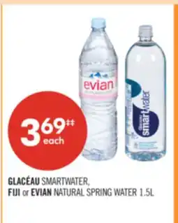 Shoppers Drug Mart GLACÉAU SMARTWATER, FIJI or EVIAN NATURAL SPRING WATER offer