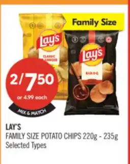 Shoppers Drug Mart LAY'S FAMILY SIZE POTATO CHIPS offer