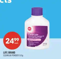 Shoppers Drug Mart LIFE BRAND CLEARLAX POWDER offer