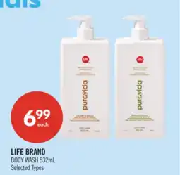 Shoppers Drug Mart LIFE BRAND BODY WASH offer