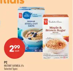 Shoppers Drug Mart PC INSTANT OATMEAL offer