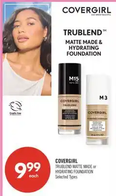 Shoppers Drug Mart COVERGIRL TRUBLEND MATTE MADE or HYDRATING FOUNDATION offer