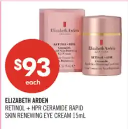 Shoppers Drug Mart ELIZABETH ARDEN RETINOL + HPR CERAMIDE RAPID SKIN RENEWING EYE CREAM offer