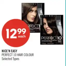 Shoppers Drug Mart NICE'N EASY PERFECT 10 HAIR COLOUR offer