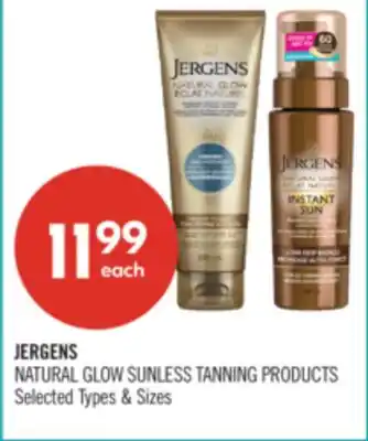 Shoppers Drug Mart JERGENS NATURAL GLOW SUNLESS TANNING PRODUCTS offer