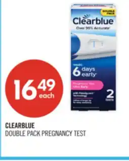 Shoppers Drug Mart CLEARBLUE DOUBLE PACK PREGNANCY TEST offer
