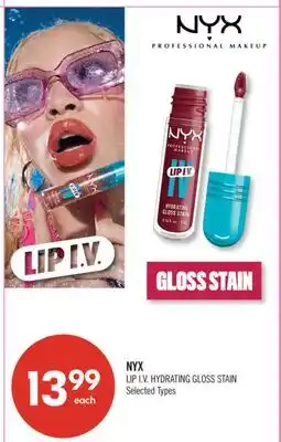 Shoppers Drug Mart NYX LIP I.V. HYDRATING GLOSS STAIN offer