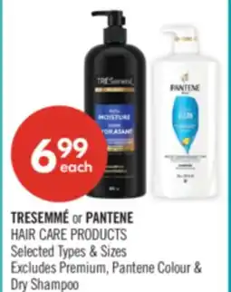 Shoppers Drug Mart TRESEMMÉ or PANTENE HAIR CARE PRODUCTS offer