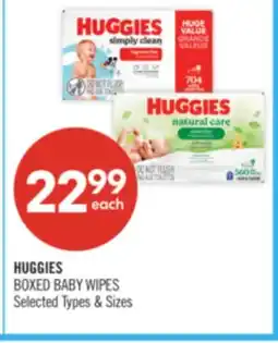 Shoppers Drug Mart HUGGIES BOXED BABY WIPES offer