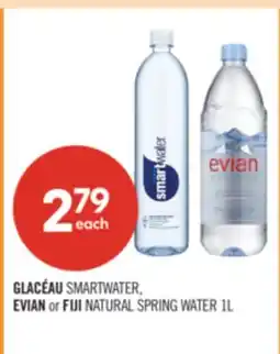 Shoppers Drug Mart GLACÉAU SMARTWATER, EVIAN or FIJI NATURAL SPRING WATER offer