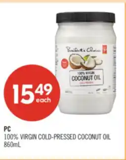 Shoppers Drug Mart PC 100% VIRGIN COLD-PRESSED COCONUT OIL offer