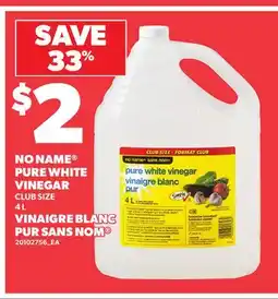 Independent City Market NO NAME PURE WHITE VINEGAR offer