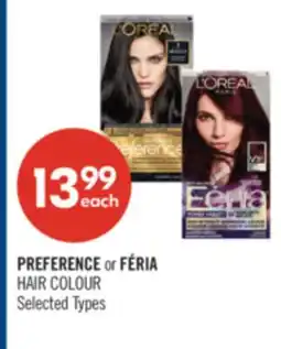 Shoppers Drug Mart PREFERENCE or FÉRIA HAIR COLOUR offer