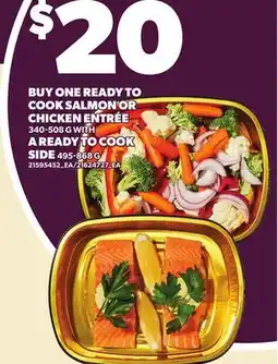 Independent City Market READY TO COOK SALMON OR CHICKEN ENTRÉE, 340-508 G WITH A READY TO COOK SIDE 495-868 G offer