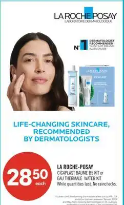 Shoppers Drug Mart LA ROCHE-POSAY CICAPLAST BAUME B5 KIT or EAU THERMALE WATER KIT offer