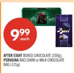 Shoppers Drug Mart AFTER EIGHT BOXED CHOCOLATE (200g), PERUGINA BACI DARK or MILK CHOCOLATE BAG (125g) offer