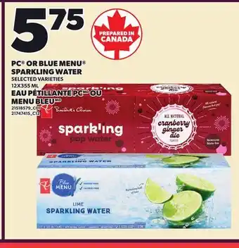 Independent City Market PC OR BLUE MENU SPARKLING WATER offer