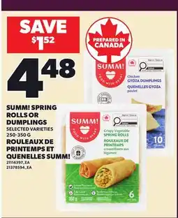 Independent City Market SUMM! SPRING ROLLS OR DUMPLINGS offer