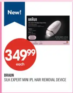 Shoppers Drug Mart BRAUN SILK EXPERT MINI IPL HAIR REMOVAL DEVICE offer