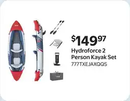 Walmart Hydroforce 2 Person Kayak Set offer
