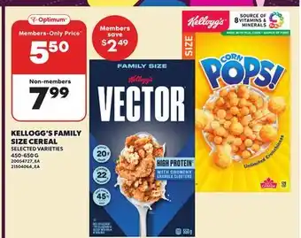 Independent City Market KELLOGG'S FAMILY SIZE CEREAL offer