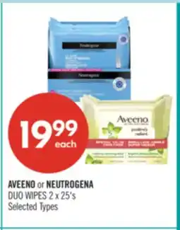 Shoppers Drug Mart AVEENO or NEUTROGENA DUO WIPES offer