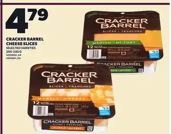 Independent City Market CRACKER BARREL CHEESE SLICES offer
