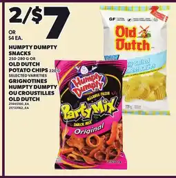Independent City Market HUMPTY DUMPTY SNACKS, 250-280 G OR OLD DUTCH POTATO CHIPS, 220 G offer