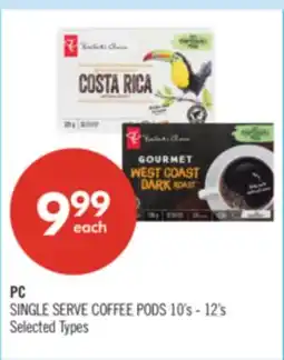 Shoppers Drug Mart PC SINGLE SERVE COFFEE PODS offer