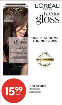 Shoppers Drug Mart LE COLOR GLOSS HAIR COLOUR offer