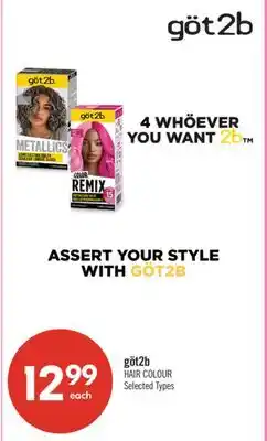 Shoppers Drug Mart göt2b HAIR COLOUR offer
