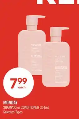 Shoppers Drug Mart MONDAY SHAMPOO or CONDITIONER offer