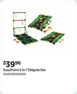 Walmart EasyPoint 3 in 1 Tailgate Set offer