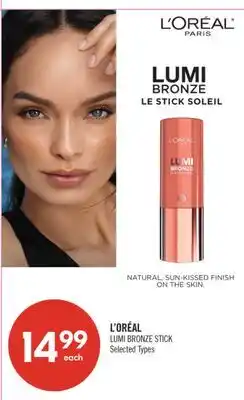Shoppers Drug Mart L'ORÉAL LUMI BRONZE STICK offer