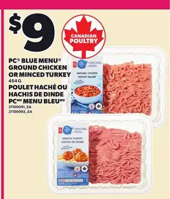 Independent City Market PC BLUE MENU GROUND CHICKEN OR MINCED TURKEY offer