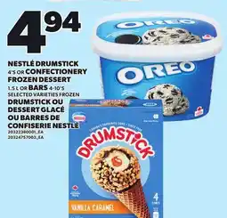 Independent City Market NESTLÉ DRUMSTICK, 4'S OR CONFECTIONERY FROZEN DESSERT, 1.5 L OR BARS, 4-10'S offer
